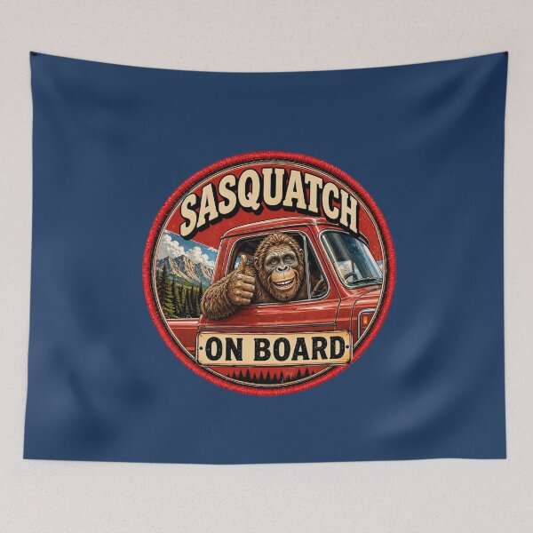Aperçu de l'œuvre Sasquatch à bord créée et vendue par BigfeetLittlepaws.