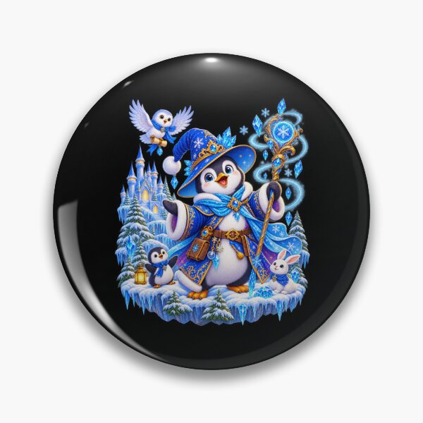 Item preview, Cute Penguin Ice Wizard Winter Fantasy designed and sold by MrDev.