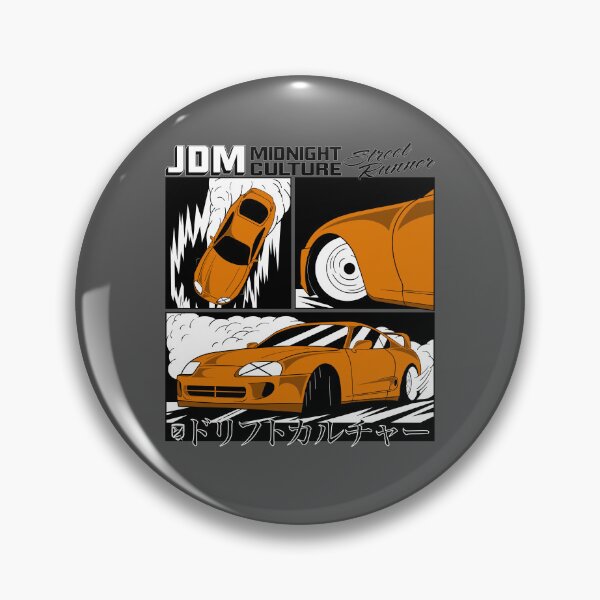 Item preview, Mk4 Supra Drifting Comic Book Spread (Orange) designed and sold by Demetros Design Studio.