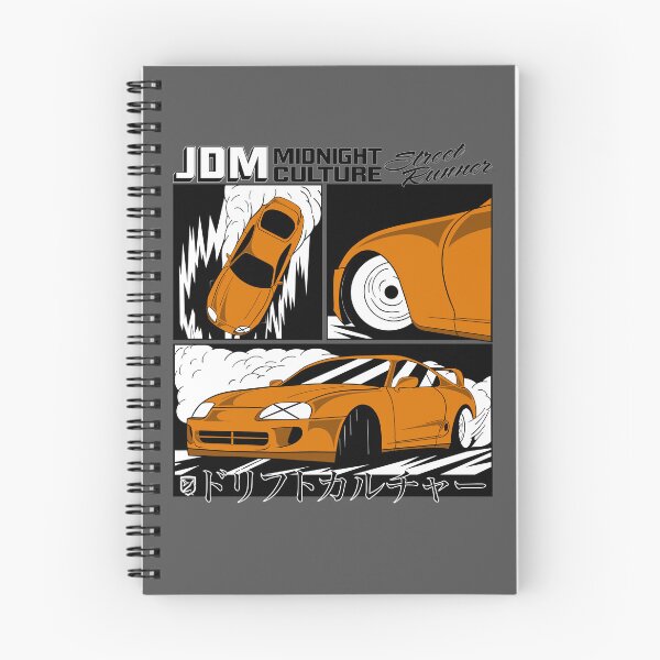 Item preview, Mk4 Supra Drifting Comic Book Spread (Orange) designed and sold by Demetros Design Studio.