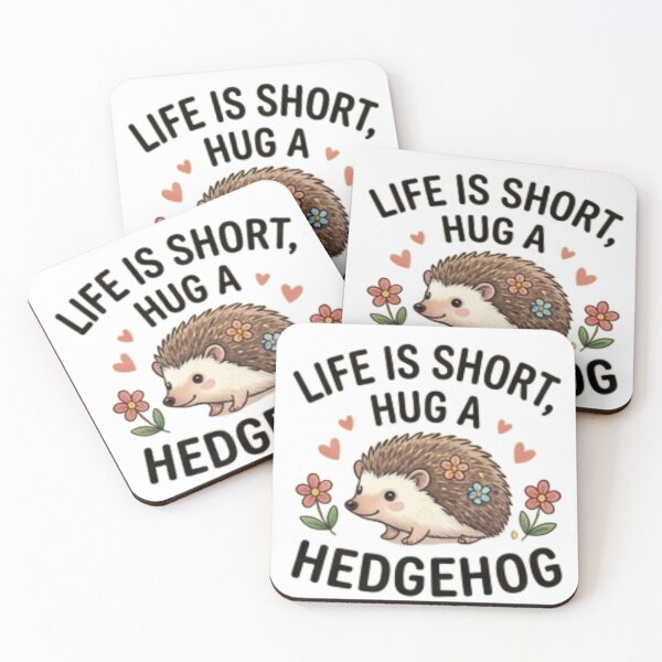 Item preview, Life Is Short Hug a Hedgehog — Cute Hedgehog Lover Design designed and sold by Tipsy24.