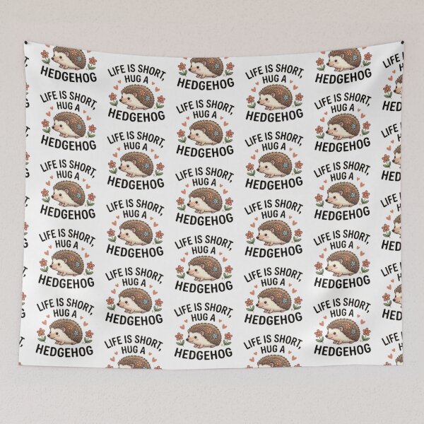 Item preview, Life Is Short Hug a Hedgehog — Cute Hedgehog Lover Design designed and sold by Tipsy24.