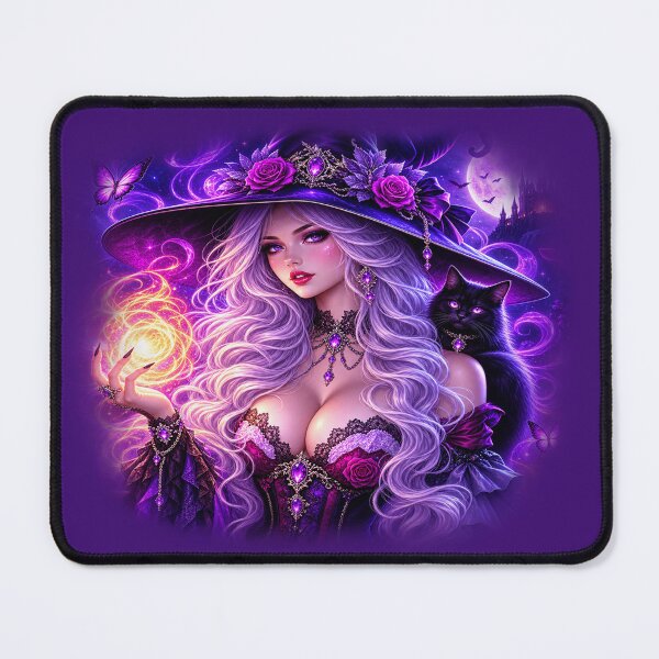 Item preview, Mystic Moon Witch – Enchantress of Arcane Night designed and sold by TroviTutto.
