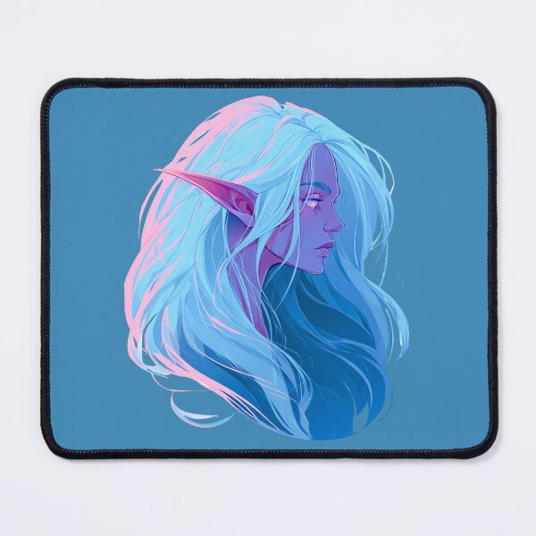 Item preview, Neon Frost Elf Portrait designed and sold by MythicMood.