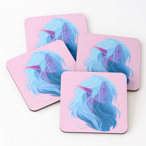 Item preview, Neon Frost Elf Portrait designed and sold by MythicMood.