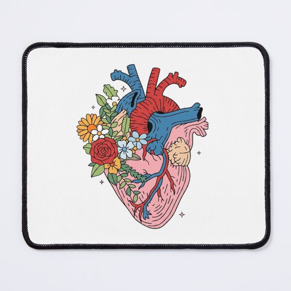 Item preview, Floral Anatomical Heart | Blooming Nature Line Art designed and sold by Shopeon Designs.