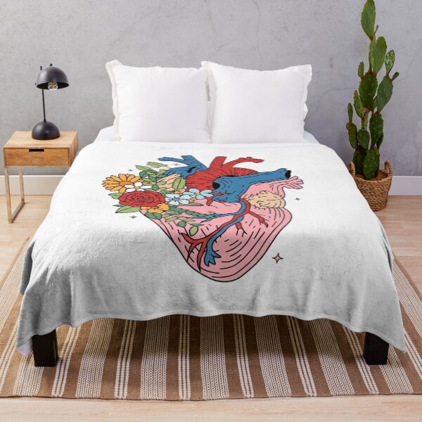 Item preview, Floral Anatomical Heart | Blooming Nature Line Art designed and sold by Shopeon Designs.