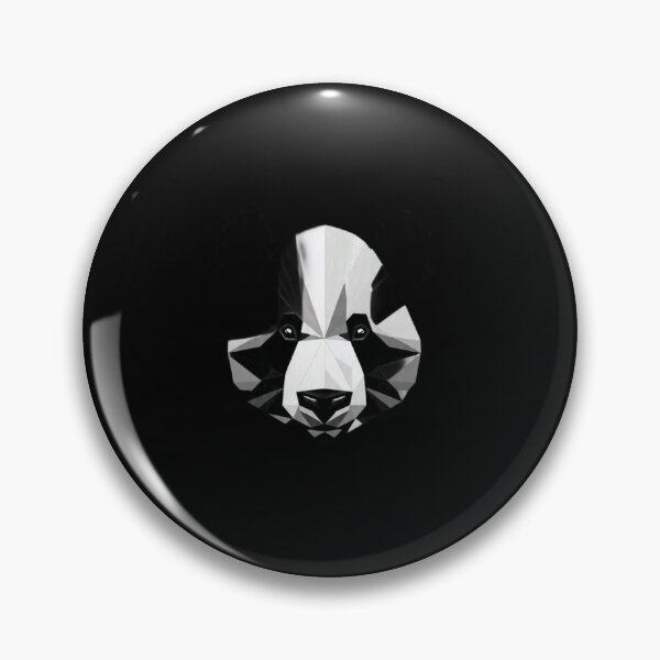 Item preview, Monochrome Panda – Geometric Low Poly Art  designed and sold by GeoBeast.