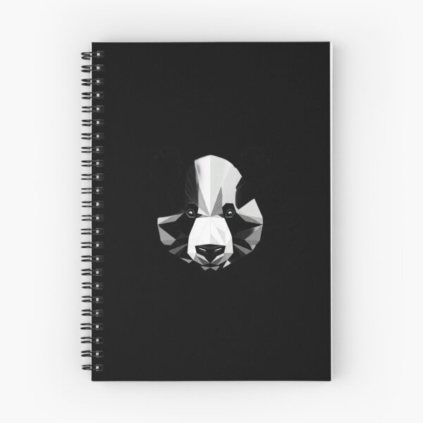 Item preview, Monochrome Panda – Geometric Low Poly Art  designed and sold by GeoBeast.