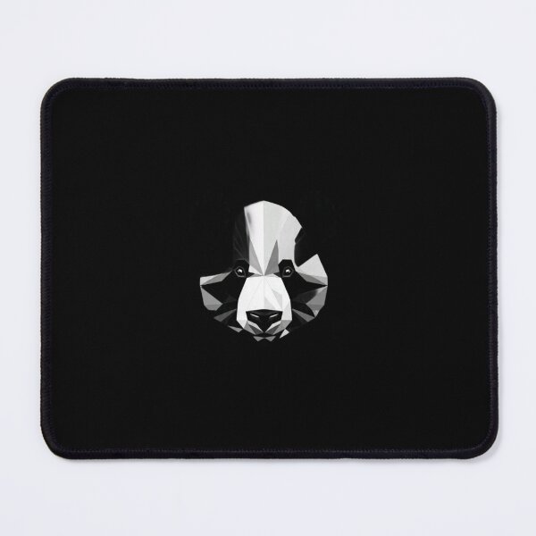 Item preview, Monochrome Panda – Geometric Low Poly Art  designed and sold by GeoBeast.
