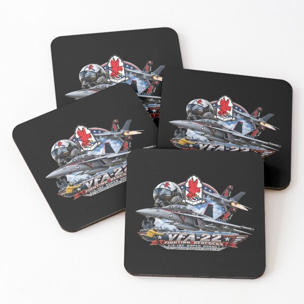 Item preview, Strike Fighter Squadron 22nd - AC - Fighting Redcocks - 3D - Enhanced designed and sold by Military Insignia Products.