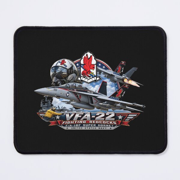 Item preview, Strike Fighter Squadron 22nd - AC - Fighting Redcocks - 3D - Enhanced designed and sold by Military Insignia Products.