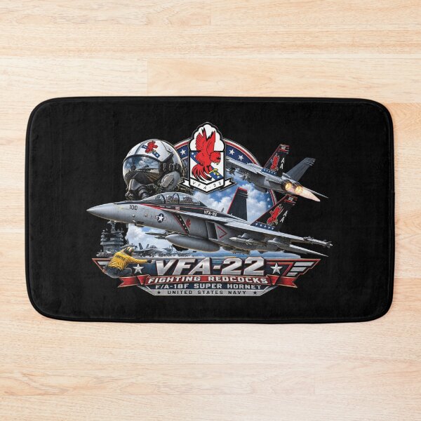 Item preview, Strike Fighter Squadron 22nd - AC - Fighting Redcocks - 3D - Enhanced designed and sold by Military Insignia Products.