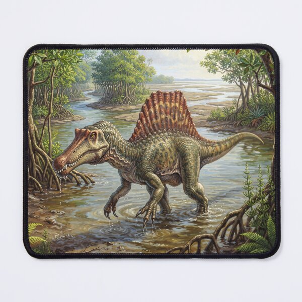 Item preview, Realistic Spinosaurus Paleoart, Cretaceous Dinosaur Illustration I designed and sold by Yaremchuk.