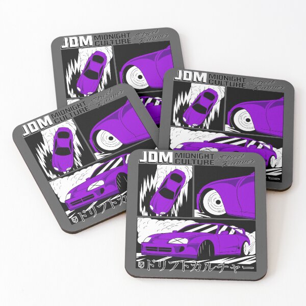 Item preview, Mk4 Supra Drifting Comic Book Spread (Purple) designed and sold by Demetros Design Studio.
