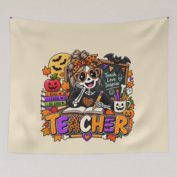 Item preview, Skeleton Teacher Halloween Gift Cute Classroom Style designed and sold by Corvoria.
