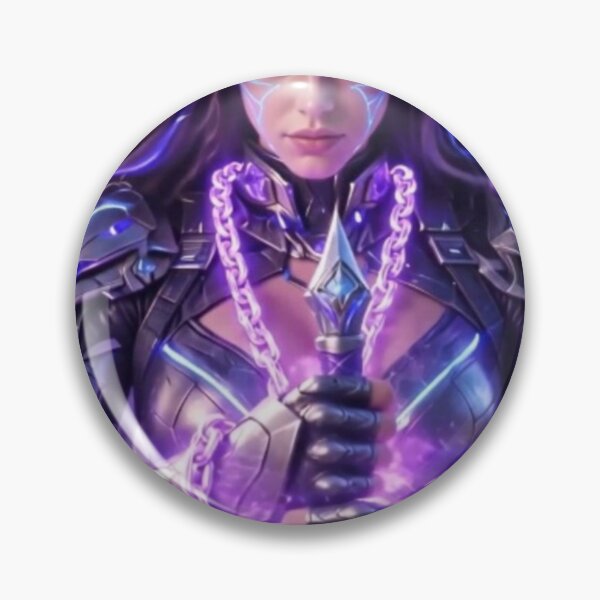 Item preview, Cyber Abyss Mage - Neon Purple Sci-Fi Armor Girl designed and sold by EvolutionMerch.