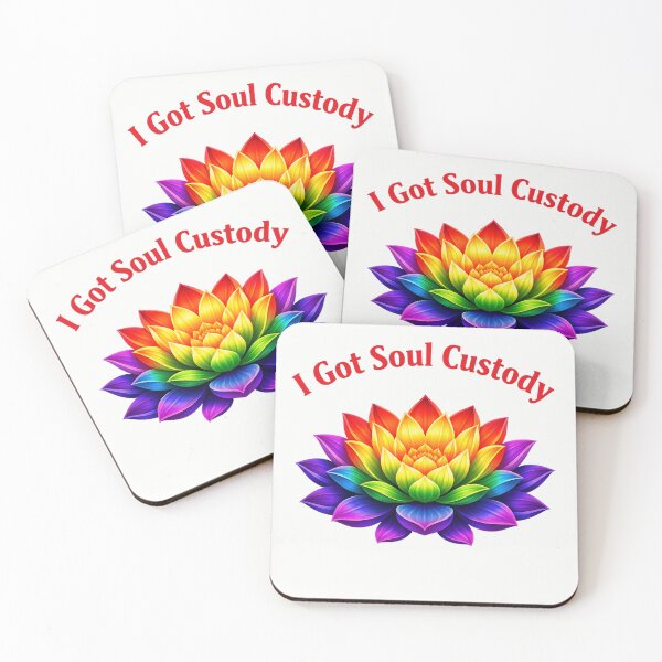 Item preview, I Got Soul Custody Lotus Spiritual Healing Divorce Humor T-Shirt | Funny Mindfulness Yoga Chakra Zen Graphic Gift designed and sold by Trendably.