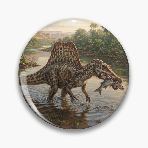 Item preview, Realistic Spinosaurus Paleoart, Cretaceous Dinosaur Illustration II designed and sold by Yaremchuk.