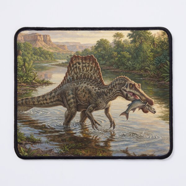 Item preview, Realistic Spinosaurus Paleoart, Cretaceous Dinosaur Illustration II designed and sold by Yaremchuk.