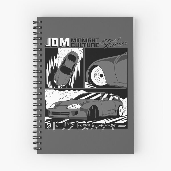 Item preview, Mk4 Supra Drifting Comic Book Spread (Dark Gray) designed and sold by Demetros Design Studio.