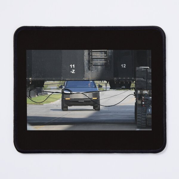 Item preview, Cyber Trucks lead a Starship out to the launchpad designed and sold by STFPhotoAgency.