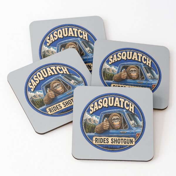Item preview, Sasquatch rides shotgun designed and sold by BritishDelights.
