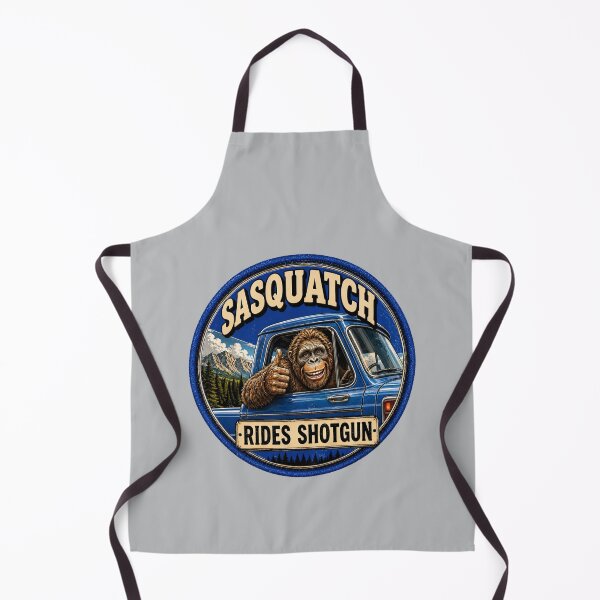 Item preview, Sasquatch rides shotgun designed and sold by BigfeetLittlepaws.