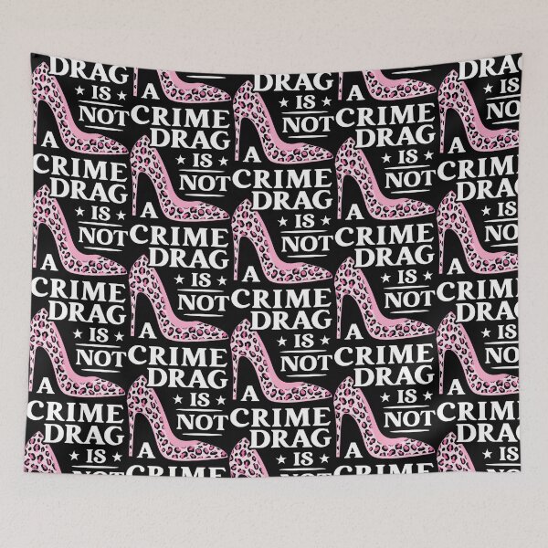 Item preview, Drag Is Not A Crime Funny Lgbtq Gay Pride High Heel Leopard designed and sold by irving-fahey.
