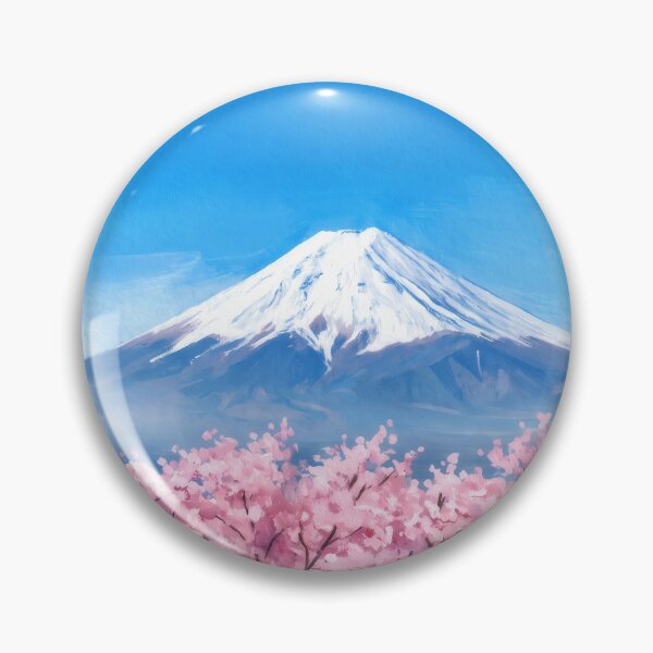 Item preview, Chureito Pagoda and Mount Fuji in Bloom designed and sold by RedPeaStudio.