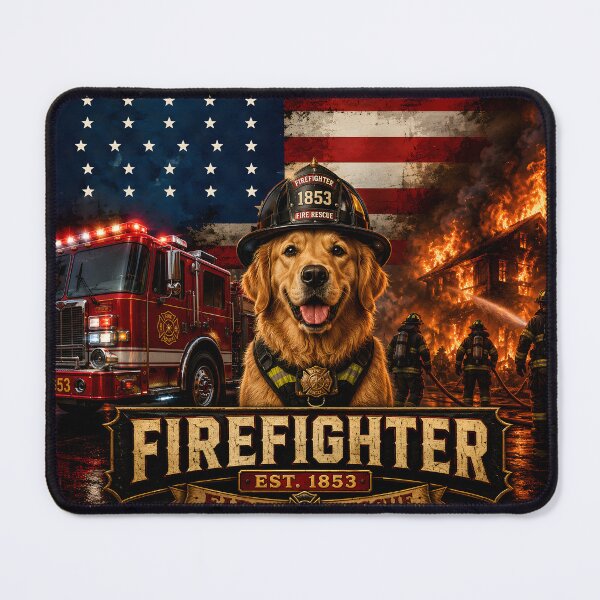 Item preview, Funny Firefighter Dog Est 1853 designed and sold by Omni Craft .