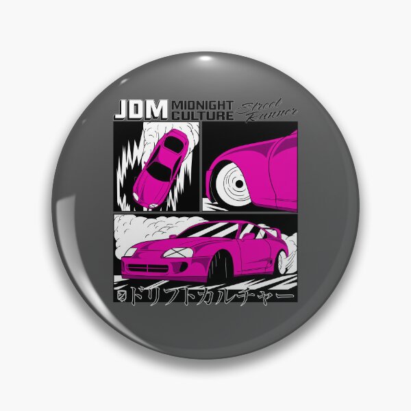 Artikelvorschau, Mk4 Supra Drifting Comic Book Spread (Pink) entworfen und verkauft von Demetros Design Studio.