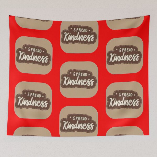 Item preview, Spread Kindness Warm Chocolate Brown Patch Sticker designed and sold by Scro-Ciob-Shop.