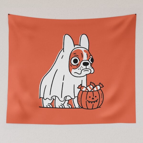 Item preview, French Bulldog With a Ghost Costume designed and sold by MZS Studio.