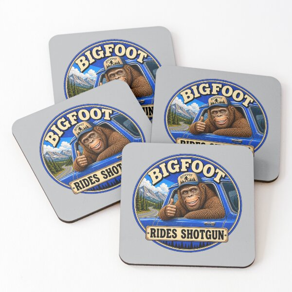 Item preview, Bigfoot rides shotgun designed and sold by BigfeetLittlepaws.