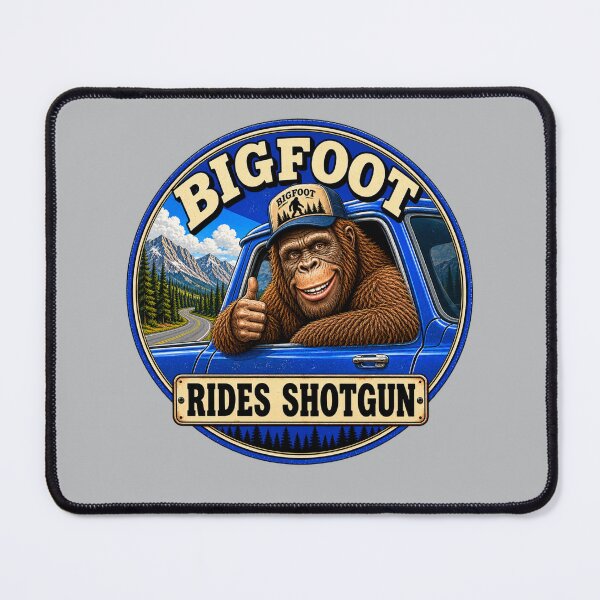 Item preview, Bigfoot rides shotgun designed and sold by BritishDelights.