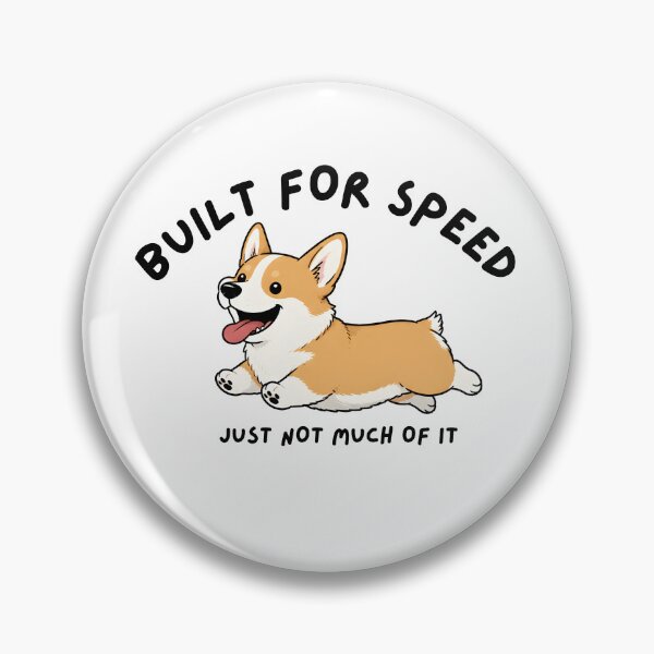 Item preview, Built for Speed Funny Running Corgi Dog designed and sold by AhmedAlbb.