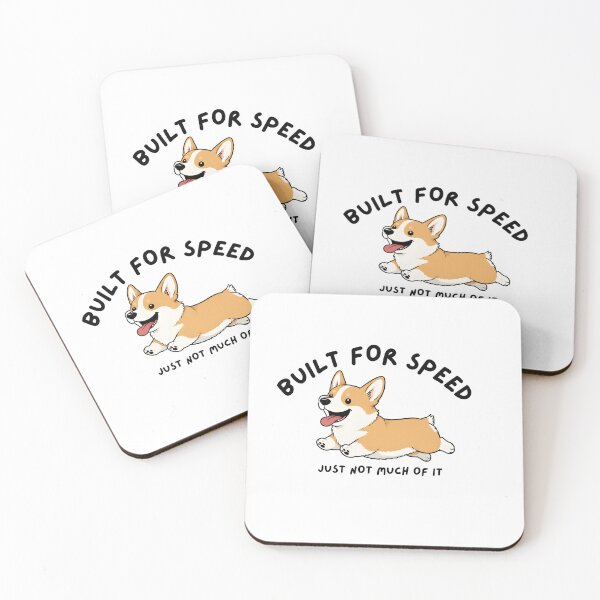 Item preview, Built for Speed Funny Running Corgi Dog designed and sold by AhmedAlbb.