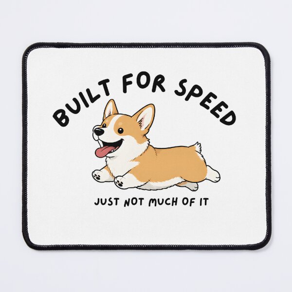 Item preview, Built for Speed Funny Running Corgi Dog designed and sold by AhmedAlbb.