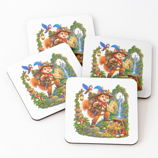 Item preview, Cute Squirrel Fantasy Adventure – Woodland Explorer Treasure Hunt designed and sold by MrDev.