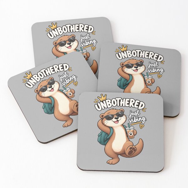 Item preview, Funny Otter Meme Collection - Unbothered Otter Meme Cartoon - Just Vibing - Funny Animal Humor designed and sold by MiraLumeStudio.