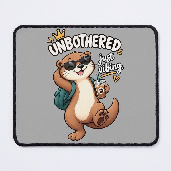 Item preview, Funny Otter Meme Collection - Unbothered Otter Meme Cartoon - Just Vibing - Funny Animal Humor designed and sold by MiraLumeStudio.