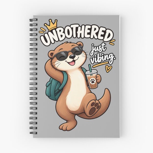 Item preview, Funny Otter Meme Collection - Unbothered Otter Meme Cartoon - Just Vibing - Funny Animal Humor designed and sold by MiraLumeStudio.