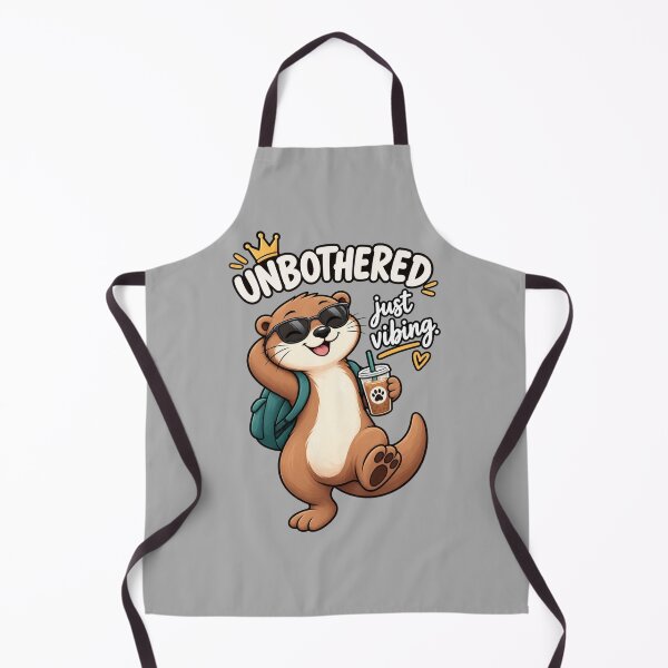 Item preview, Funny Otter Meme Collection - Unbothered Otter Meme Cartoon - Just Vibing - Funny Animal Humor designed and sold by MiraLumeStudio.