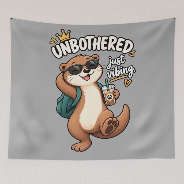 Item preview, Funny Otter Meme Collection - Unbothered Otter Meme Cartoon - Just Vibing - Funny Animal Humor designed and sold by MiraLumeStudio.