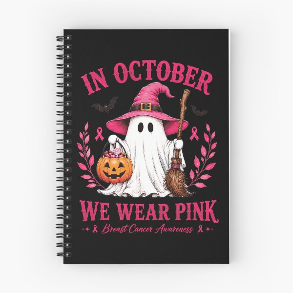 Item preview, Breast Cancer Halloween in October We Wear Pink Ghost Witch designed and sold by KodiakMillyy.