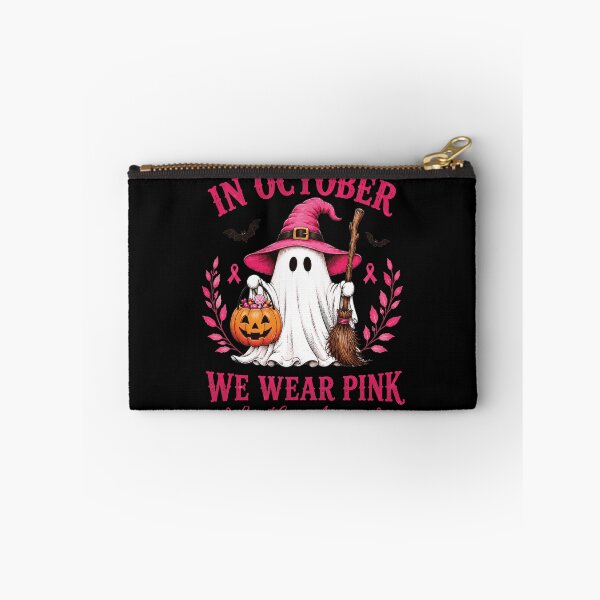 Item preview, Breast Cancer Halloween in October We Wear Pink Ghost Witch designed and sold by KodiakMillyy.