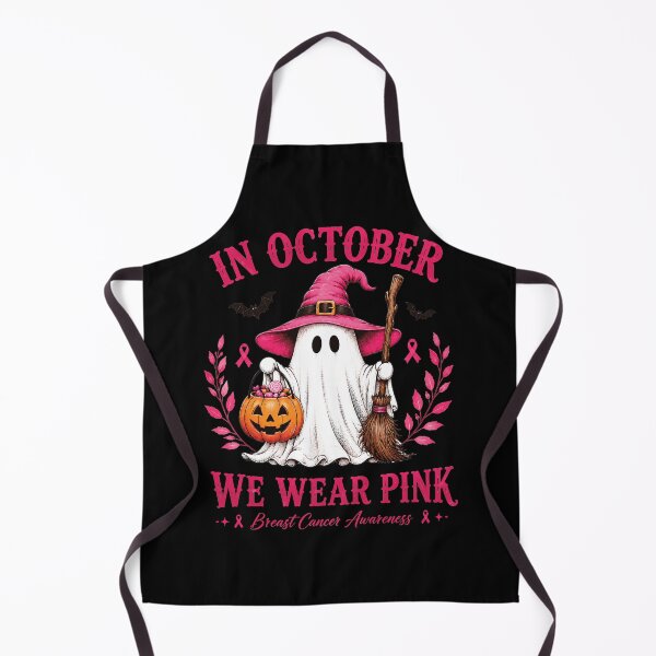 Item preview, Breast Cancer Halloween in October We Wear Pink Ghost Witch designed and sold by KodiakMillyy.
