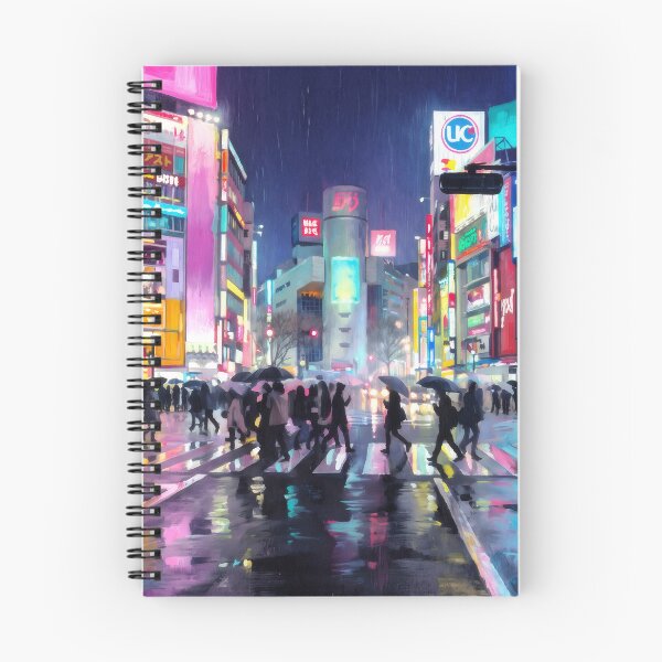 Item preview, Shibuya Crossing on a Rainy Night designed and sold by RedPeaStudio.