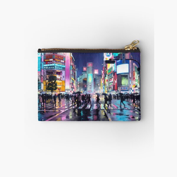 Item preview, Shibuya Crossing on a Rainy Night designed and sold by RedPeaStudio.